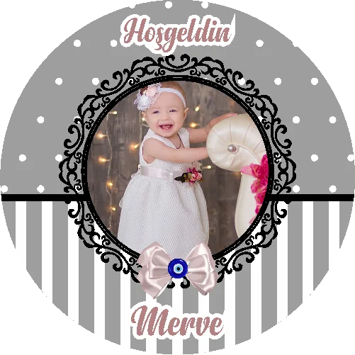 Yenidoğan Temalı Yuvarlak Açacak Magneti